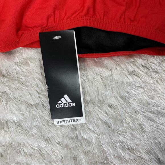 Adidas Red Vortex Back Infinitex Swimsuit Sz 28 - Picture 4 of 7